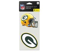 NFL Green Bay Packers 47568011 Lot de 2 autocollants coupe parfaite 10,2 x 10,2 cm