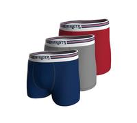 NFL Homme Patriots 3pk Boxers Chaussettes De Sport, Bleu Marine/Gris/Rouge, M EU