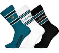 NFL Jacksonville Jaguars Chaussettes 3er Paquet Crew Chaussettes