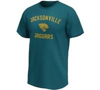 NFL Jacksonville Jaguars T-shirt Mono Team Arch Core Graphic Teal, bleu sarcelle, M