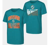 Nfl Kids' Never Quit Performance Short Sleeve T-Shirt Les dauphins de Miami 13 (TG) Male