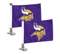 NFL Minnesota Lot de 2 drapeaux Vikings Ambassador Styleminnesota Vikings Lot de 2 drapeaux de style ambassadeur Couleur équipe Taille unique