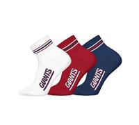 NFL NY GIANTS 3pk Quarter Socks - WHT/RED/DBL - 43/46