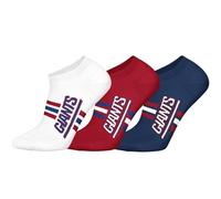 NFL NY GIANTS 3pk Sneaker Socks - WHT/RED/DBL - 35/38