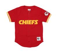 Nfl On The Clock Veste boutonnee en maille sur le devant Kanchi Scarlet pour homme SCARLET S