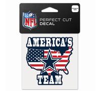 Nfl Perfect Cut 10x10cm Autocollant Dallas Cowboys Slogan
