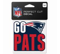 Nfl Perfect Cut 10x10cm Autocollant New England Patriots Slo