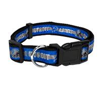 NFL Pet Collar Detroit Lions Collier pour chien et chat Taille M Collier de l'équipe de football pour chiens et chats Collier brillant et coloré sous licence par The NFL