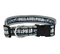 NFL PET Collar Philadelphia Eagles Collier pour chien Taille XL Collier de l'équipe de football pour chiens et chats Collier brillant et coloré sous licence The NFL