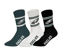 NFL Philadelphia Eagles 3pk Crew Socks Chaussettes Mixte (lot de 3)