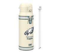 NFL Eagles Bouteille Thermique de Sport avec Paille Amovible, 750ml/24oz, Bouteille Isotherme Anti-fuite, Facile à ouvrir, Verrouillage sécurisé, Passe au lave-vaissell