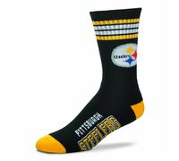 NFL Pittsburgh Steelers Chaussettes 4-Stripes Deuce Pour Pieds Nus