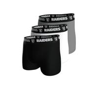 NFL Raiders 3pk Boxers Black-White-Grey -M
