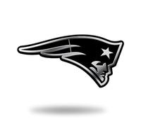 NFL Rico Industries Autocollant 3D pour Voiture, Finition chromée, Nouvelle-Angleterre Patriots