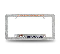 NFL Rico Industries Denver Broncos Cadre de Plaque d'immatriculation chromé pour Voiture/Camion/SUV 30,5 x 15,2 cm