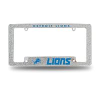 NFL Rico Industries Detroit Lions Cadre de Plaque d'immatriculation chromé pour Voiture/Camion/SUV 30,5 x 15,2 cm