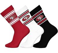 NFL San Francisco 49ers Chaussettes Pack De 3 Chaussettes Crew