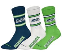 NFL SEATTLE SEAHAWKS 3-teilige Rundhalssocken - NNY/WHT/GRN - 43/46