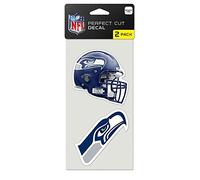 NFL Seattle Seahawks 47584012 Lot de 2 autocollants 10,2 x 10,2 cm