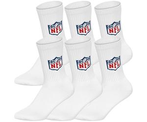 NFL Shield Lot de 6 paires de chaussettes de sport unisexes