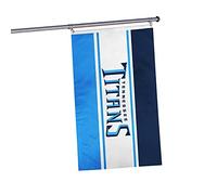 NFL Tennessee Titans Drapeau horizontal unisexe double face 91,4 x 152,4 cm Taille unique