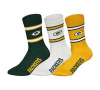 NFL Unisexe Chaussettes, 3er Paquet - Équipes, 3Pack Crew Football, Logo, Ba