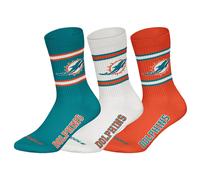 NFL Unisexe Chaussettes, 3er Paquet - Équipes, 3Pack Crew Football, Logo, Ba