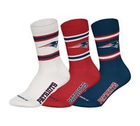 NFL Unisexe Chaussettes, 3er Paquet - Équipes, 3Pack Crew Football, Logo, Ba