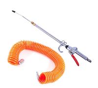 NFLOBD Soufflette Pistolet À Poussière, Pistolet À Buse De Nettoyage De Pompe À Compresseur D'air, Outil De Buse À Air Comprimé (+ Tube À Ressort 6m) - Orange