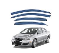 NFNFFC Déflecteurs d'air pour VW Jetta MK5-A5 2005-2008 2009 2010, 4 Pièces Fenêtre Latérale Déflecteurs Vent Pare-Soleil Pare-Pluie, Accessoires Voiture
