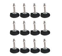 NFOQRVKW Niveleurs de meubles, pieds réglables pour nivellement, 12 pièces, pieds coulissants à vis pour meubles, pieds réglables, pieds de machine/pieds de table/pieds de meubles (D100 x M20 x 200 mm