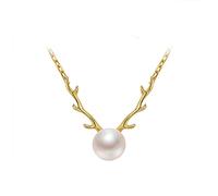 NFOQRVKW Vous cherchez un ornement. Colliers de perles d'eau douce naturelles blanches, 6-7mm, pendentifs en argent 925, chaîne ras du cou, bijoux fins