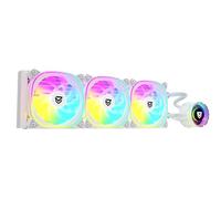 Nfortec - ATRIA X Liquid CPU Cooling ARGB 360mm, Infinity Mirror 360 Degrees Rotatable, 3x 120mm PWM ARGB Fans, AMD and Intel Compatible, blanc