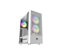 Boîtier ATX semi-tour Nfortec Caelum RGB Blanc