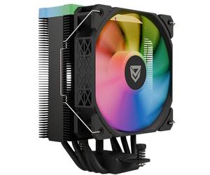 Nfortec Centaurus X2 Disipador por Aire para CPU, 4 Pipes de 120mm, Tecnología Iluminación ARGB, Ventilador con Control PWM, socket INTEL y AMD, Negro
