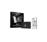 Nfortec - Contrôleur ARGB, pince magnétique, 6 ports, contrôle PWM, télécommande, noir