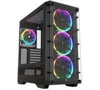 Nfortec - DRACO X Boîtier PC Gaming Mid Tower (ATX), 4x 120mm PWM ARGB Fans Included, ARGB Controller, Tempered Glass Front and