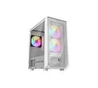 Nfortec DYS ARGB Torre MicroATX Con Cristal Templado 3 Ventiladores USB 3.0 ARGB Blanca