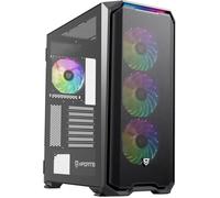 Nfortec Krater X ARGB Torre ATX Cristal Templado 4 Ventiladores Soporte E-ATX Negra