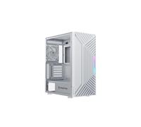 Nfortec Nervia Tour Gaming Mid Tower ATX avec 3 Ventilateurs PWM, Avant fileté, Verre trempé - Blanc