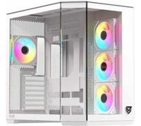 Nfortec Pulsar ARGB Semi Torre ATX con Doble Cristal Templado 4 Ventiladores Backrouting Negra