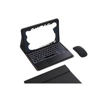 NFQZAWSKX Étui en Cuir for Clavier QWERTY détachable adapté à OnePlus Pad 3 13,2 Pouces(Black+Touch Backlit KB+Mouse)