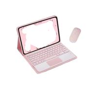 NFQZAWSKX Étui en Cuir for Clavier QWERTY détachable adapté à OnePlus Pad Go 11,4 Pouces(Pink+Touch Keyboard+Mouse)