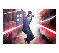 NFRAZ Doctor Who DIY Diamant Peinture Forage Affiche Décoration Murale Cadeau Mosaïque Broderie Résine Point De Croix Kits 50x60CM