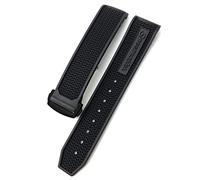 NFRFK Pour Omega Speedmaster Watch Watch Strap Coller en acier inoxydable Filla 20mm 21mm 22mm Silicone Caoutchouc Canda, 21mm
