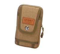 NFRFK Sac banane d'extérieur pour homme 16,5 cm, pochette pour téléphone, camping, chasse, sac tactique EDC sac unisexe, marron, Taille unique