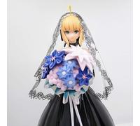 NFsgVCGJ Figurine d'anime Fate/Stay Night 25 cm édition Deluxe 10e robe de mariage royale Ver. Figurine d'action Bikini Anime figurine modèle jouets ornements décorations cadeaux boîte cadeau