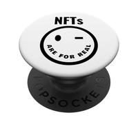 NFTs are for Real Non-Fungible Crypto Art Token Collector PopSockets PopGrip Adhésif