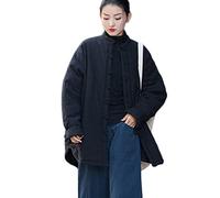 NFYM Vestes matelassées à manches longues pour femme - Légères et décontractées - Chaudes et rembourrées, noir, taille unique