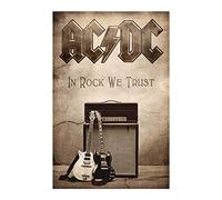 NG AC/DC in God We Trust Drapeau - Poster en Tissu